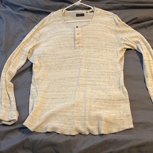 Wings + Horns Long Sleeve Thermal Henley Size XL